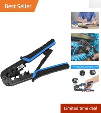 User-Friendly RJ45 Crimp Tool for Efficient Cat5, Cat5e, Cat6 Networking