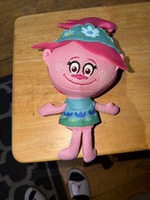 Dreamworks Trolls World Tour POPPY Bathtime Plush Toy Scrubbie 12  No Tag