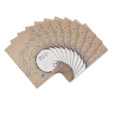 Lot de 10 cahiers scolaires A4 recyclés 16 feuilles en lin 27 ligné avec bord