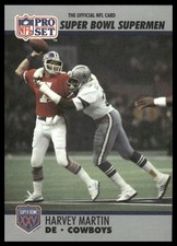 Harvey Martin 1990-91 Pro Set Super Bowl XXV Silver #79 Dallas Cowboys