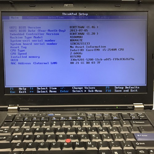 Lenovo ThinkPad T420 14" Laptop i5-2540M 8GB RAM 480GB SSD Linux Mint DVD Drive - 第 2/13 張圖片