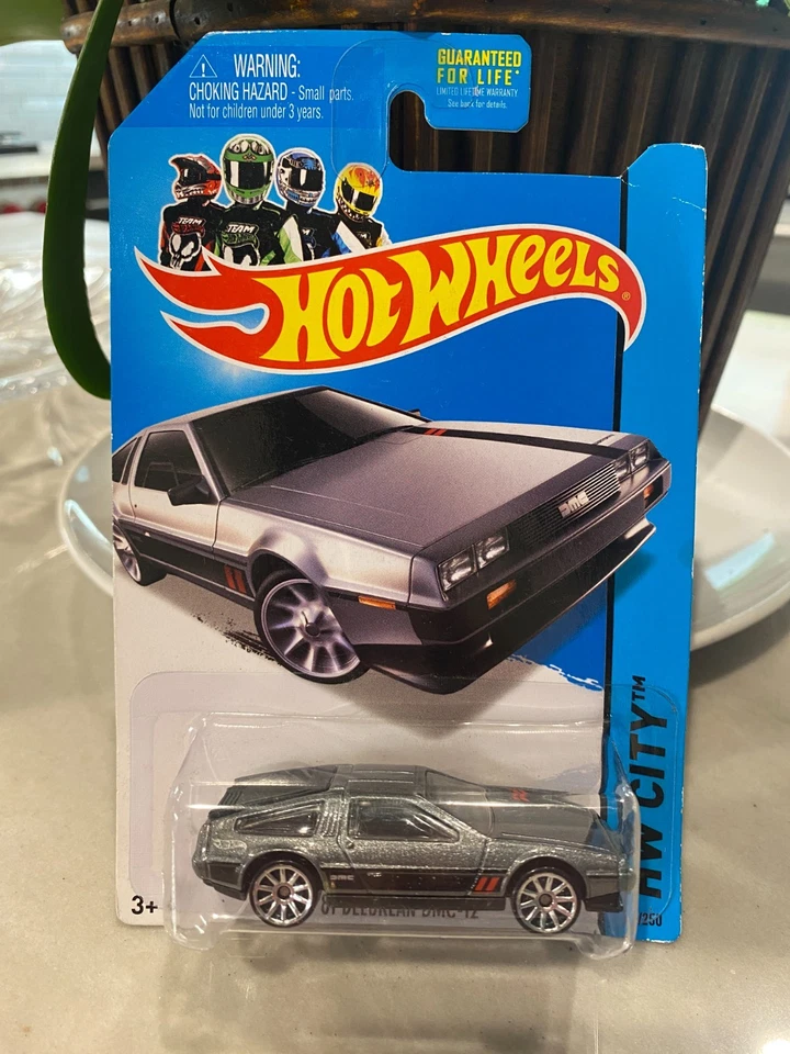 2014 Hot Wheels #33 HW City-Speed Team '81 DeLorean DMC-12 Gris Foncé Chrome 10 - Photo 1/1