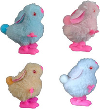 Bunny and Jumping Chick Toys Easter Wind up Chick Toys, Cute Chicken Hopping Win
