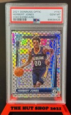 Herbert Jones 2021-22 Donruss Optic Checkerboard Rookie Prizm #157 PSA 10 POP 1