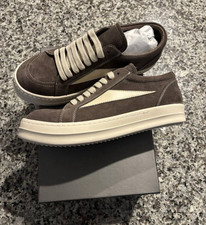 Rick Owens Men s Brown Suede Low Top Lace-Up ...