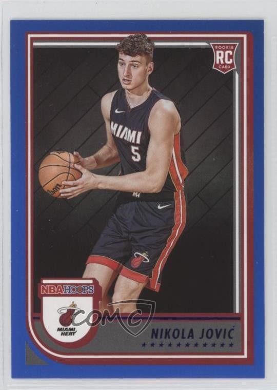 2022-23 Panini NBA Hoops Rookies Blue Nikola Jovic #256 19gz