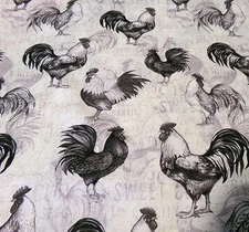 Proud Rooster Chicken Toile French Folk Art French Roosters Country Chickens