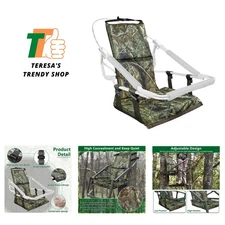 Easy Install Hunting Tree Seat Replacement - No Noise Adjustable Design