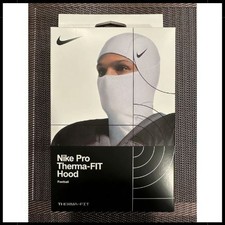 2026 Nike Pro Hyperwarm Hood Therma Fit Unisex White Ski Mask Football NIB