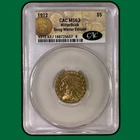 1912 Indian Head Half Eagle Gold Mint State CACG MS63 Witterbrick Coin #36344