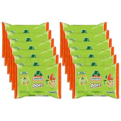 Jarritos Lollipops Mexican Sweet Hard Candy with Natural Fruit Flavors Lot of 12