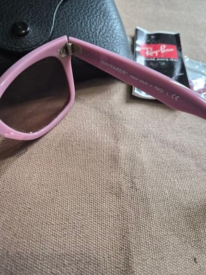 Rare Ray Ban RB2140 WAYFARER Sunglasses Pink with Case | eBay