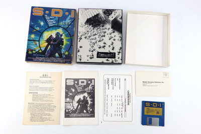 Vtg 1986 SDI S.D.I. Cinemaware Amiga Big Box Complete Tested