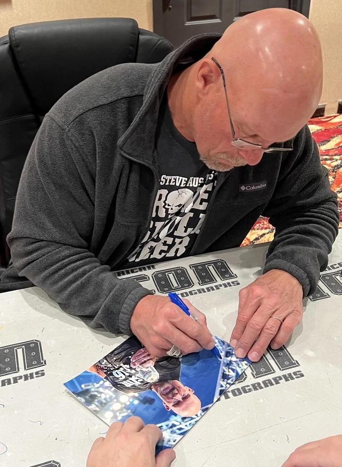 Stone Cold Steve Austin foto assinada 8x10 BAS CERTIFICADO DE AUTENTICIDADE WWE 3:16 WWF foto autografada 01 - Imagem 2 de 4