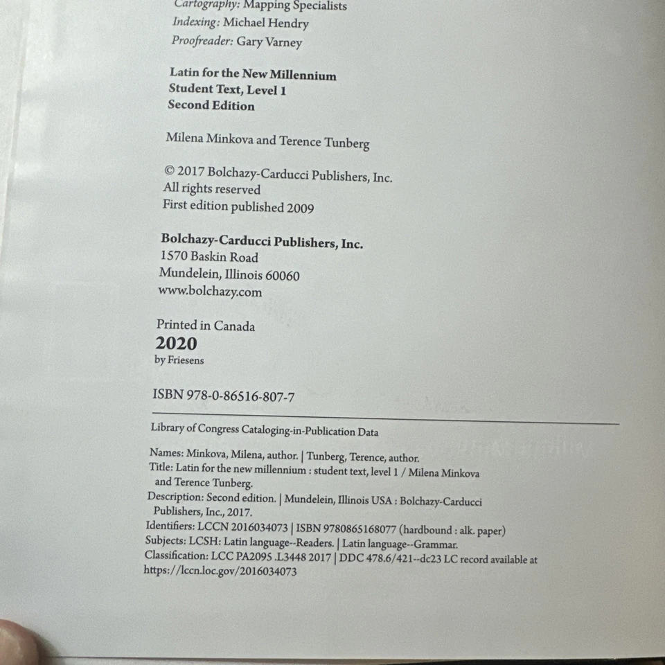 Latin For The New Millennium 2nd Ed BRANDNEW Student Text Hardcover Great Price! - Image 4 of 4