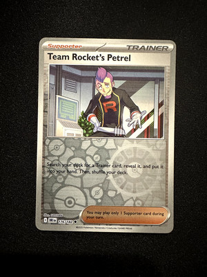 Team Rocket's Petrel 176/182 Sv10: Destined Rivals Reverse Holo - NM