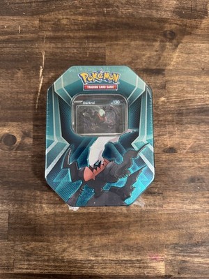 Nintendo Pokemon Darkrai Tin 3 Booster Packs  Foil Cards TCG [SEALED]