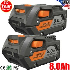 PACK 8.0Ah For Ridgid R840087 R840085 Lithium Battery Rigid 18 Volt Power Tools