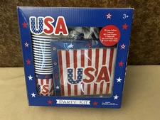 Luv Her USA Party tableware Set Disposable Dinnerware America