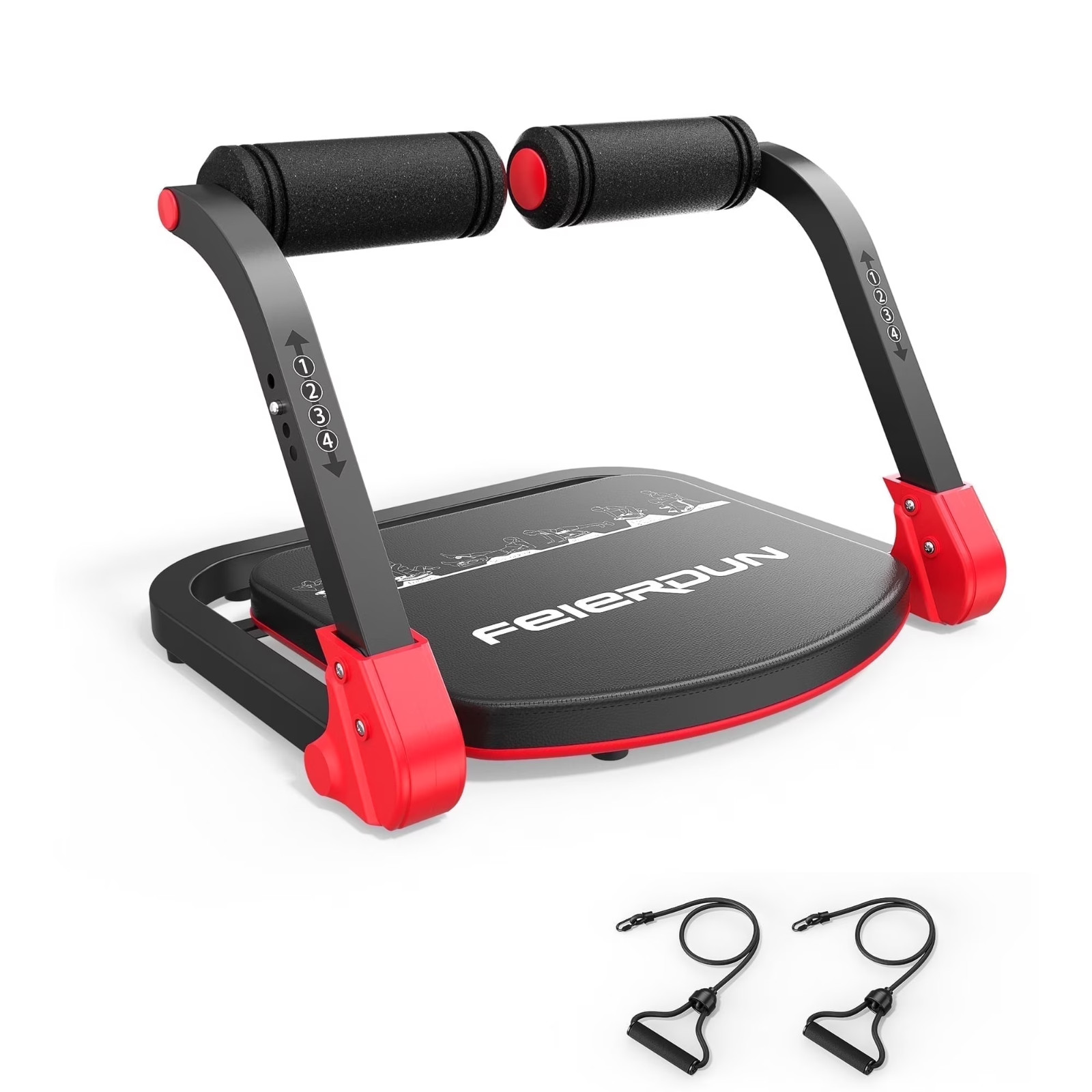 Ab Machine for Stomach Workout Ab Crunch Machine with 3 Adjustable Resistance