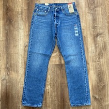 Levi  s 501 Original Jeans Mens 34x30 Blue Straight Leg Medium Wash Button Fly