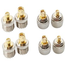 SMA Male Plug to UHF PL259 SO239 Female RF Coax Connector for CB Ham Radio 8PCS