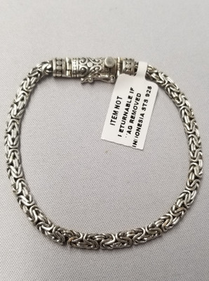 D'Joy Bali Legacy ovale Form Borobudur Armband 8'' Sterlingsilber