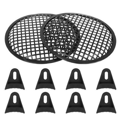 2X 15" Subwoofer Metal Mesh Cover Waffle Speaker Grill Protect Guard Car Audio - Picture 3 of 6