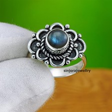 Labradorite Gemstone 925 sterling silver handmade Gift Ring US size 5 to 13
