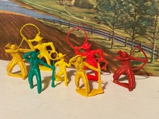 Vintage Tim-Mee Cowboys and Indians Western Play Sets Multi Colored 1960's
