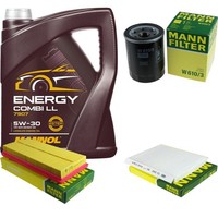Mann Inspektionspaket Filterset 5L Mannol Energy 5W-30 FüR Fiat Stilo 1.4 16V