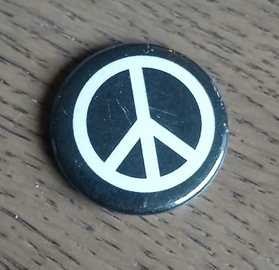 CND Peace Button Pin Anstecker 25mm / 1 inch Vintage Repro Iconic Punk