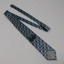 ALEXANDER JULIAN COLOURS 3D Square Tie 60" Blue/Multicolor Pattern Pre-Owned 