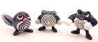 Poliwag Poliwhirl Poliwrath TOMY CGTSJ Vintage 2" Pokémon Figures r28