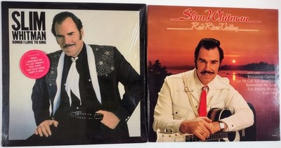 Slim Whitman - Lot of Two 12'' 33RPM LP's Red River Valley & Songs I Love To Sing