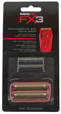 NEW BaByliss Pro FX3 Replacement Double Foil Shaver Head with 2 Cutters FXX3RF