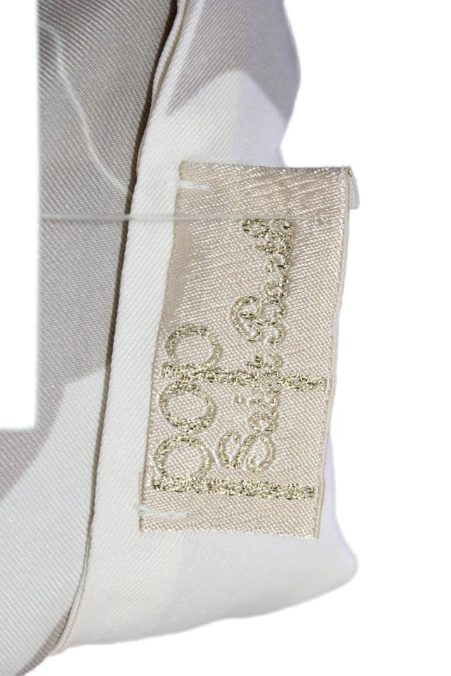 Camiseta sin mangas Pop Saint Barth para mujer beige recortada floral cuello alto talla uno Foto 4 de 4