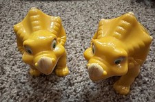 LAND BEFORE TIME Wendy's Meal CERA Dinosaur Toy nodding head lot of 2