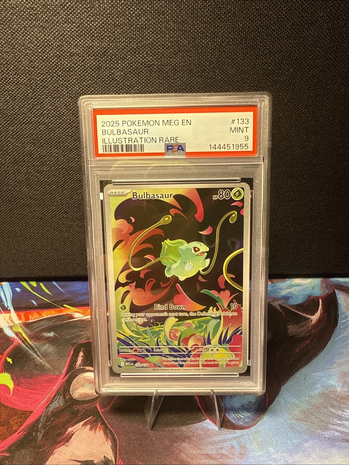 2025 POKEMON MEG EN-MEGA EVOLUTION ILLUSTRATION RARE #133 BULBASAUR PSA 9