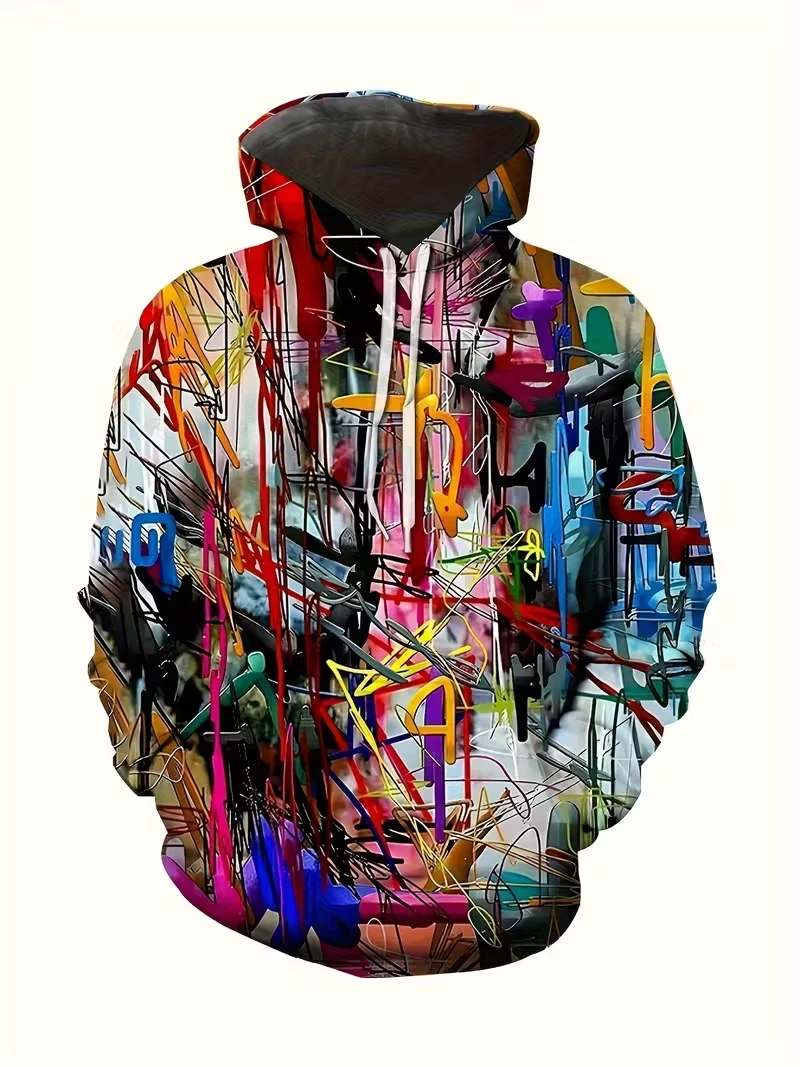Men's Colorful Sweatshirts Hoodie long sleeve oversized BIG size 6XL
