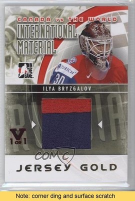 2011 ITG Canada VS the World Gold Jersey Vault Ruby 1/1 Ilya Bryzgalov READ 2a2