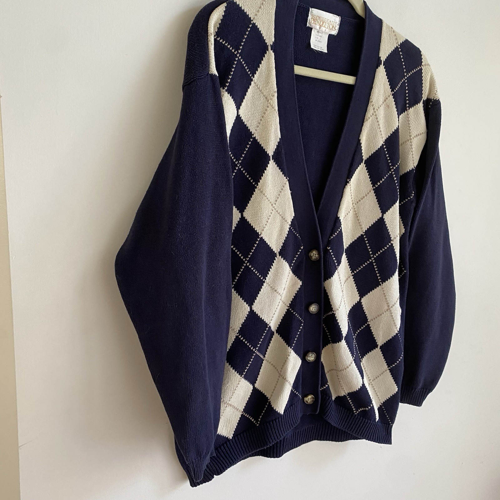 Pendleton Cardigan Button Sweater Size Large Prep… - image 3