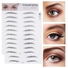 2 Pcs Eyebrow Transfer Stickers Paper Artificial Imitation Eyebrow