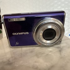 Olympus FE-5020 Digital Camera Purple 12MP 5X Zoom Charger Tested No Battery Inc