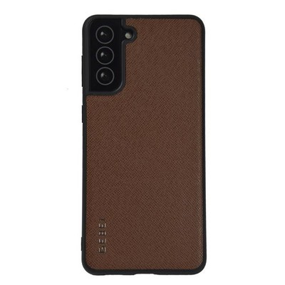 Für Samsung Galaxy S21 5G GEBEI Stoßfeste Leder Schutzhülle mit Cover