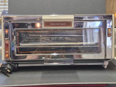 Works Vtg Proctor Silex Toaster Oven Slow Cooker 0505WB Rare Wheat Motif
