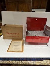     Vintage 1957 Unused BUDWEISER Red Portabl...