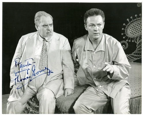 Thomas Gomez Cat Hot Tin Roof '56 Signed Original Vintage Photograph Autographed