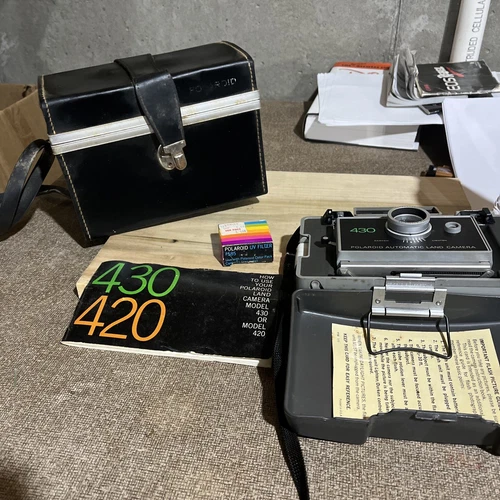 Vintage Polaroid Model 430 Land Camera in Box Untested
