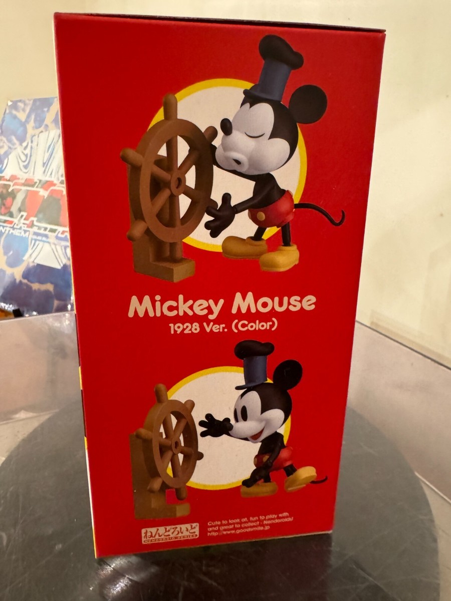 Nendoroid #1010b Steamboat Willie Mickey Mouse 1928 Color Good